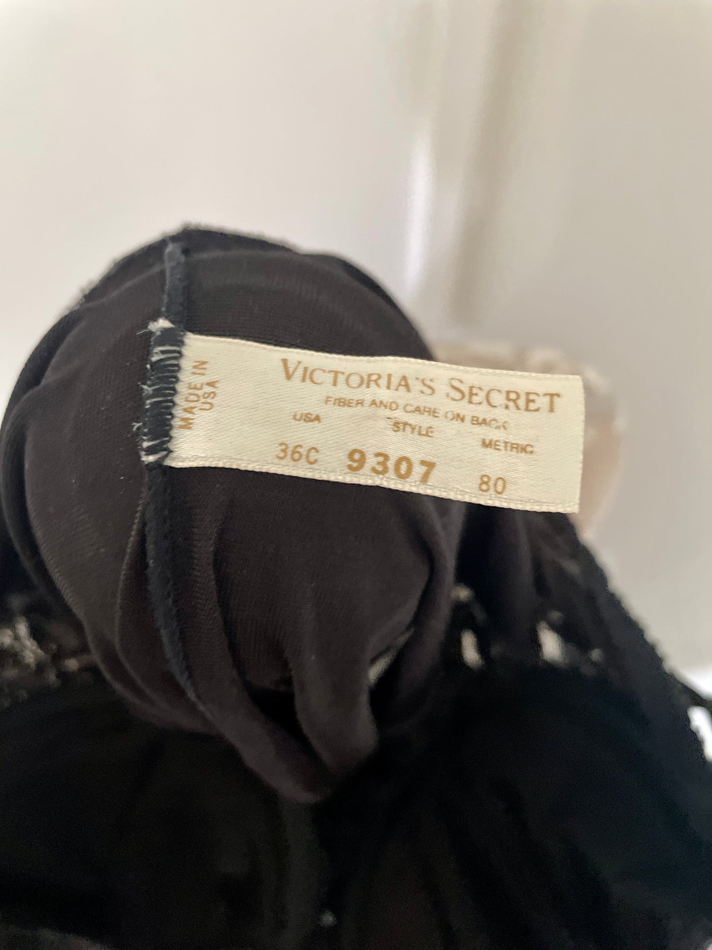 Victoria's Secret black lace bodysuit